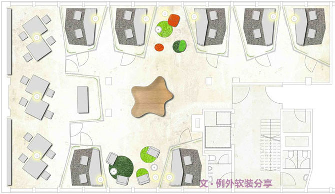蘇黎世創(chuàng)意設(shè)計(jì)辦公室，工作再忙也來(lái)勁-別墅設(shè)計(jì)_軟裝設(shè)計(jì)_室內(nèi)設(shè)計(jì)_豪宅設(shè)計(jì)-深圳例外軟裝設(shè)計(jì)公司
