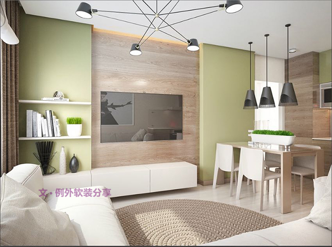 烏克蘭小清新公寓室內(nèi)設計